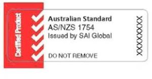 The Australian AS/NZS 1754 label.