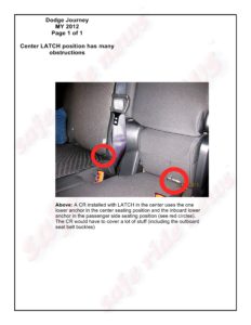 LATCH Gallery - Lower Anchors: Dodge Journey.
