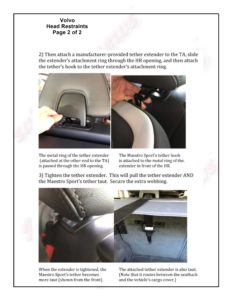 LATCH Gallery - Tether Anchor: Volvo Head Restraints, page 2 of 2.