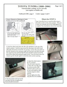 LATCH Gallery - Tether Anchor: Toyota Tundra Access Cab, page 3 of 3.