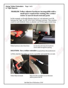 LATCH Gallery - Tether Anchor: Tether Extenders in Tight Spaces, page 2 of 2.